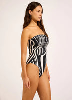 Seafolly Coastline DD Bandeau One Piece Swimsuit