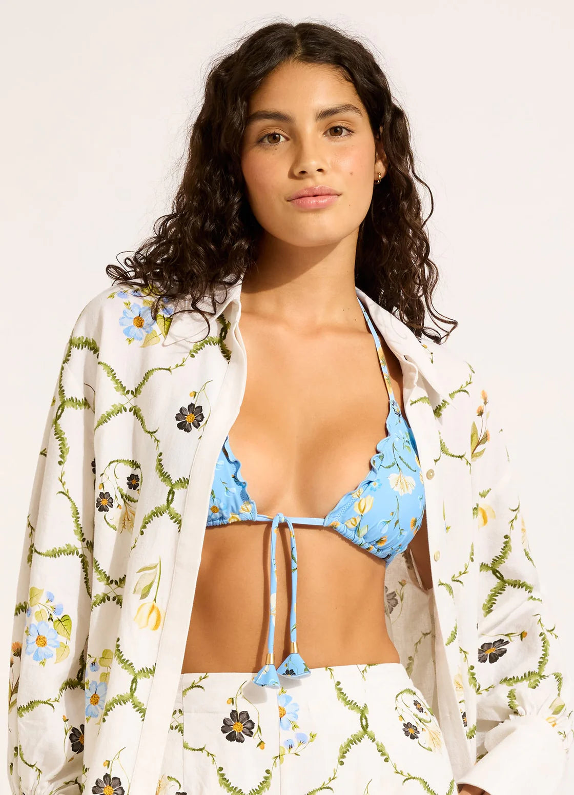 Seafolly Modern Romance Bishop Sleeve Shirt