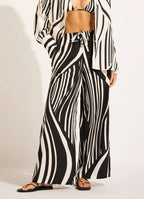 Seafolly Coastline Drawcord Wide Leg Pant