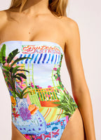 Seafolly La Boca DD Bandeau One Piece Swimsuit