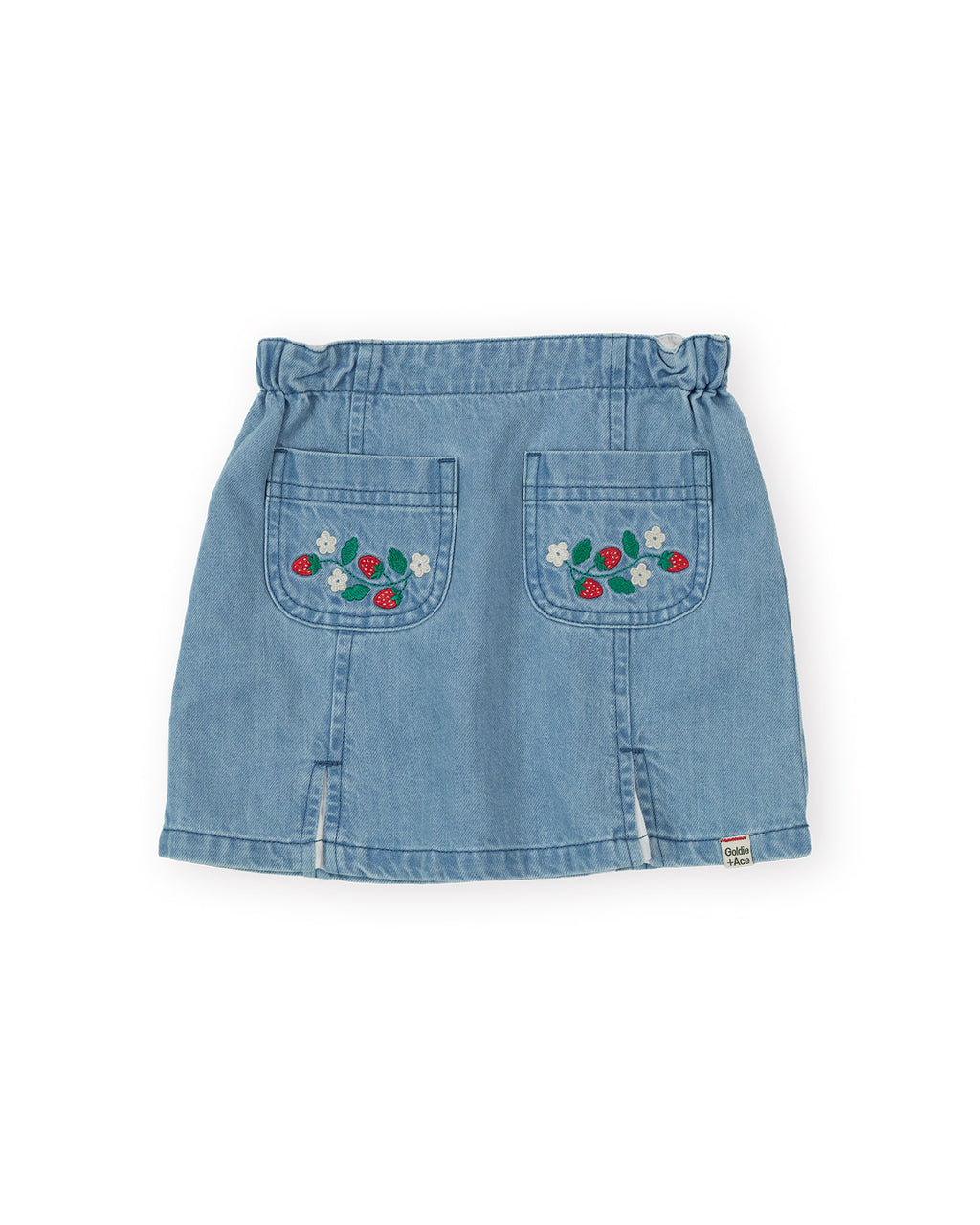 Goldie + Ace Wild Strawberry Chambray Skirt