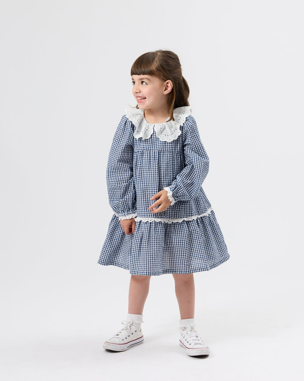 Goldie + Ace Gingham Collared Dress