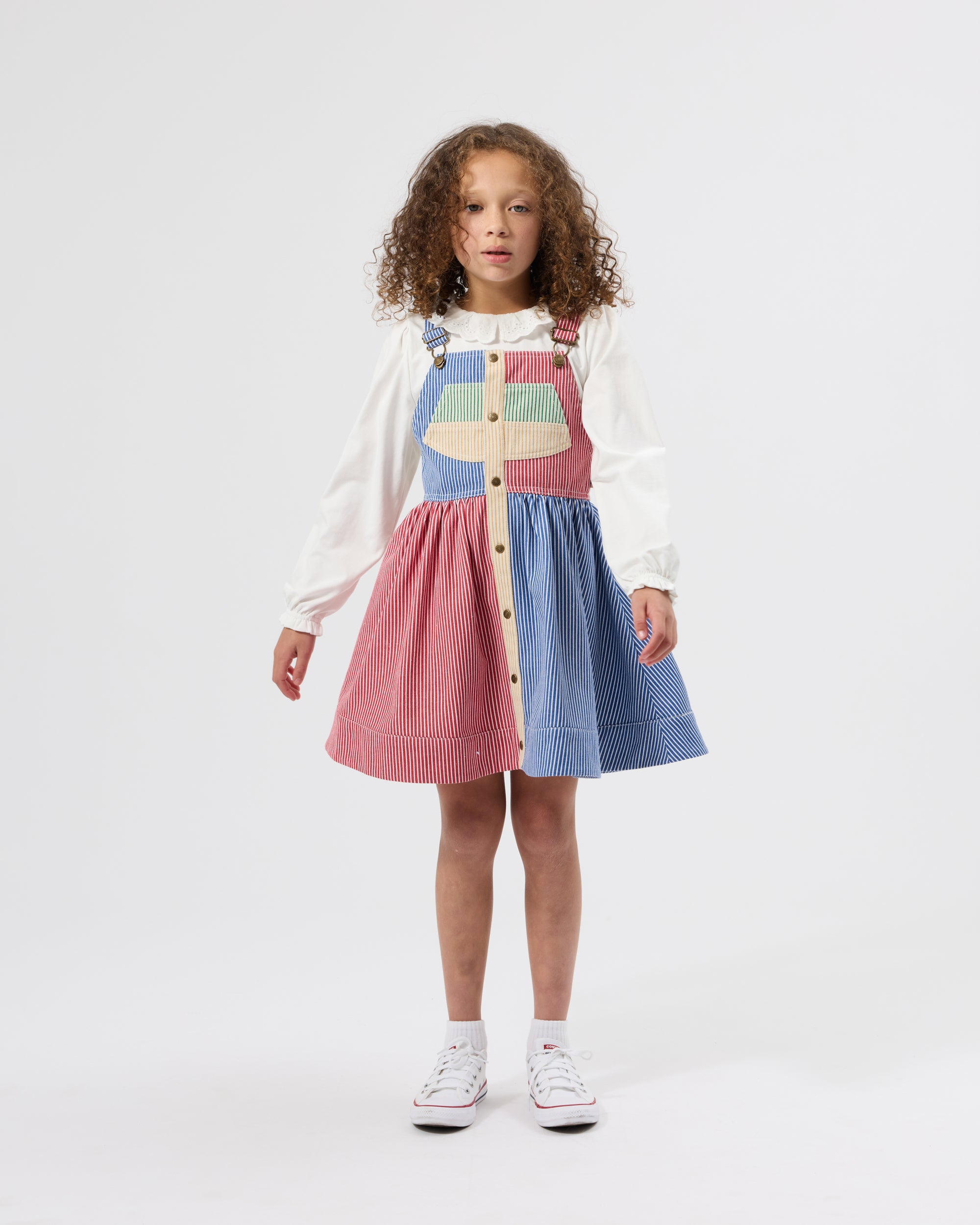 Goldie + Ace Laura Puff Sleeve Collar Long Sleeve Top