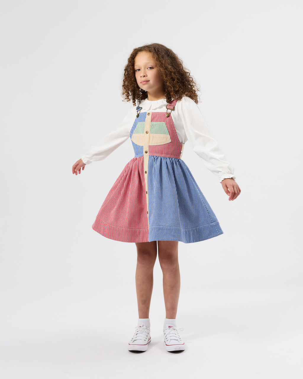 Goldie + Ace Laura Puff Sleeve Collar Long Sleeve Top
