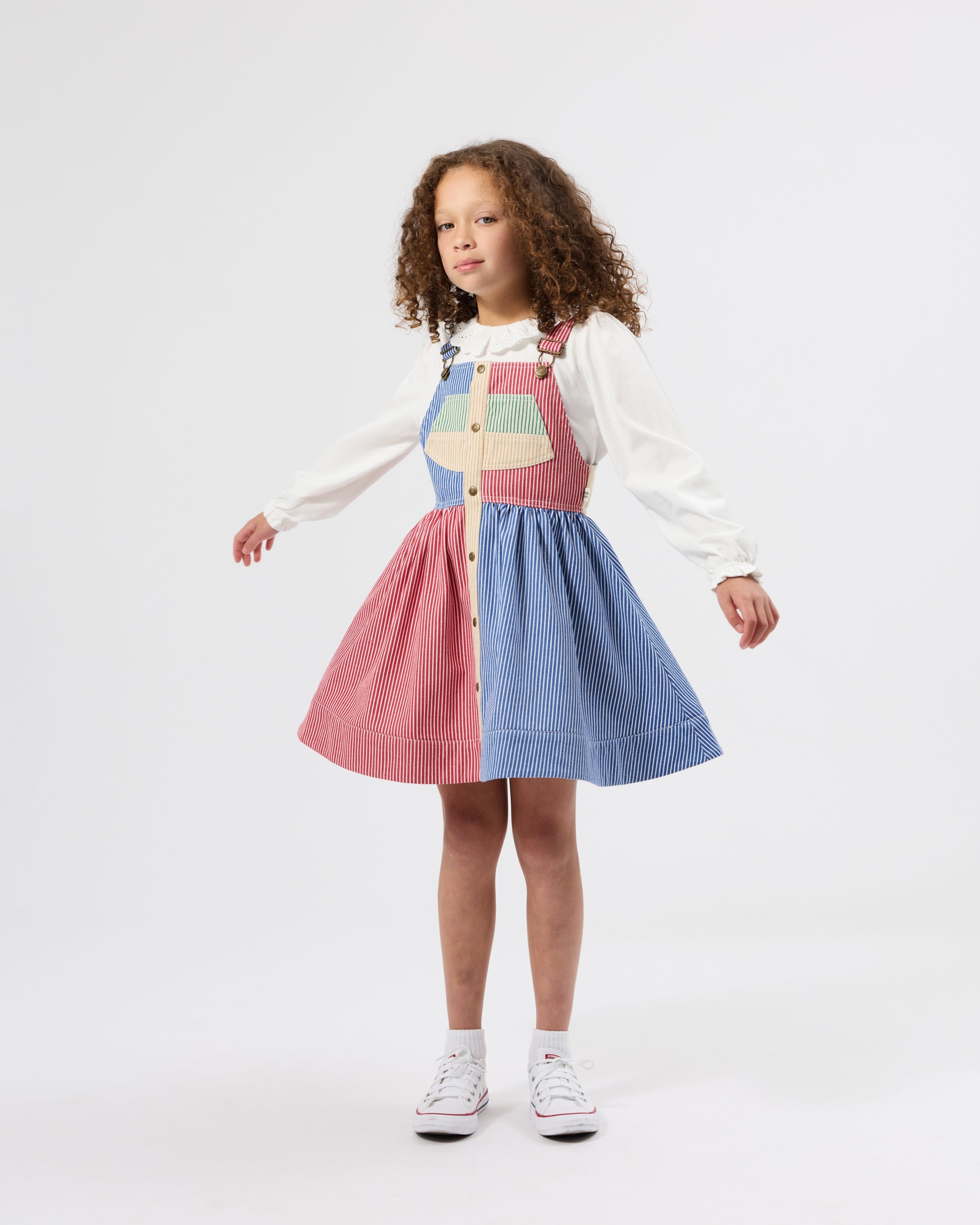 Goldie + Ace Laura Puff Sleeve Collar Long Sleeve Top
