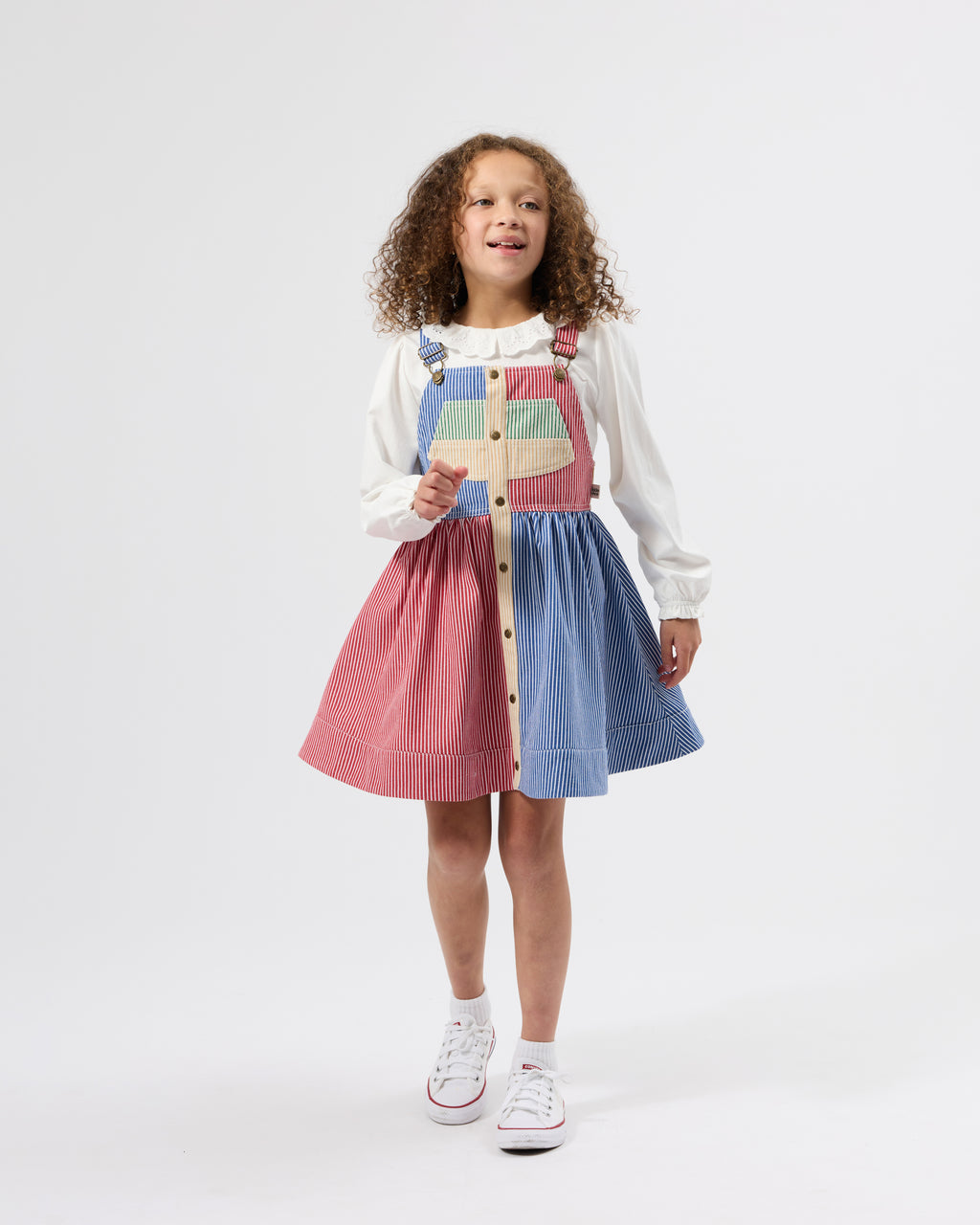 Goldie + Ace Laura Puff Sleeve Collar Long Sleeve Top