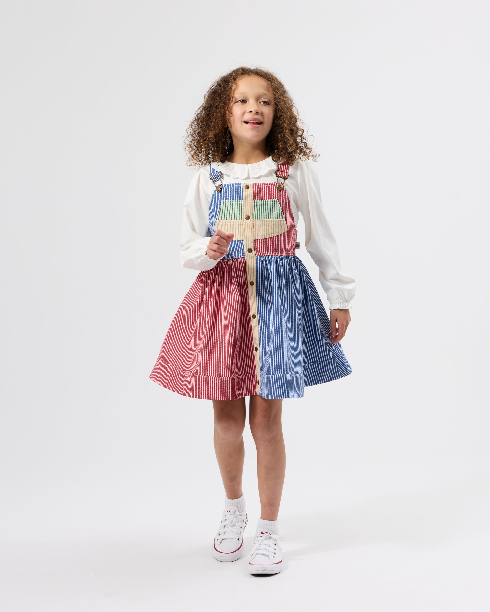 Goldie + Ace Laura Puff Sleeve Collar Long Sleeve Top