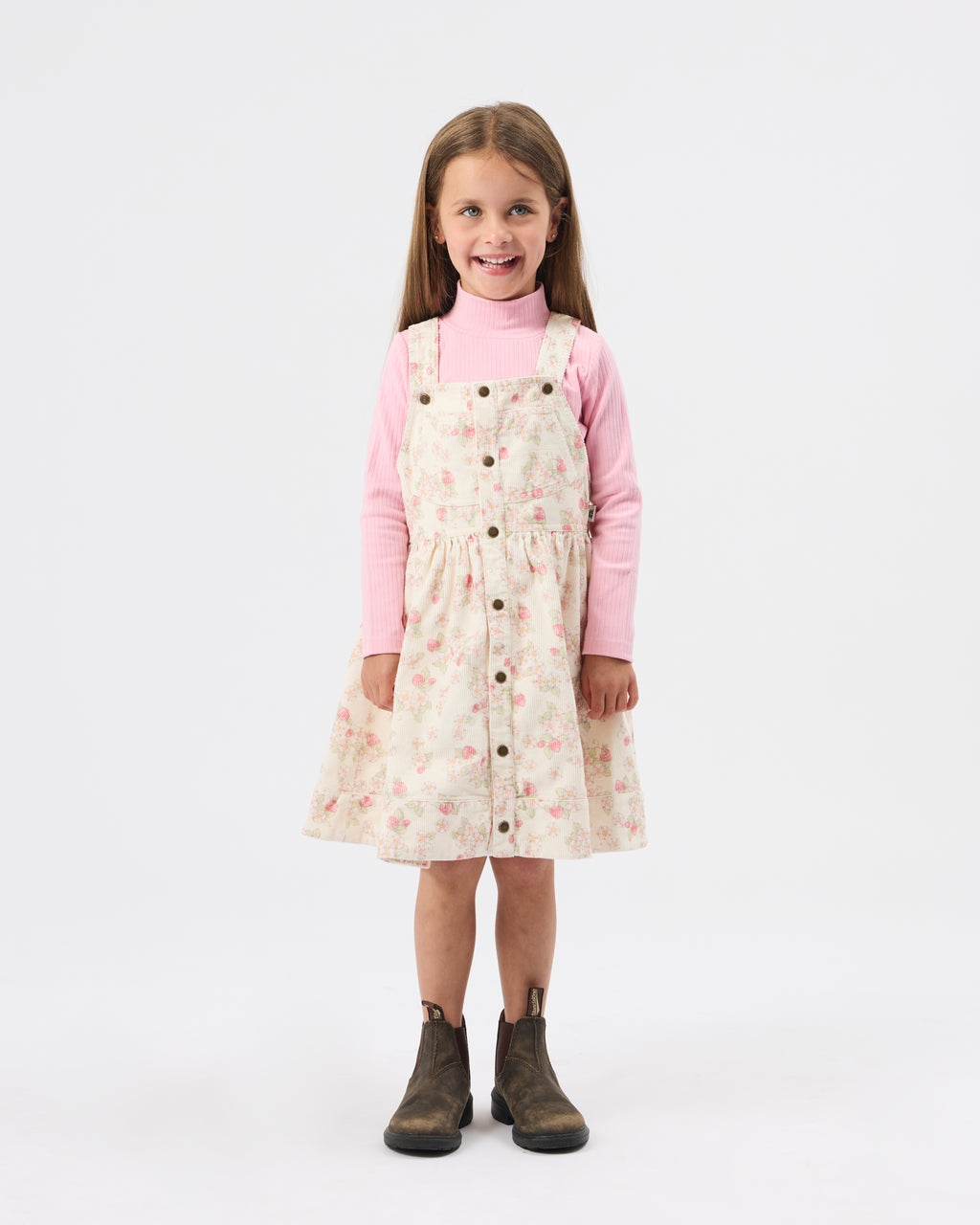 Golide + Ace Strawberry Fields Pinafore Dress