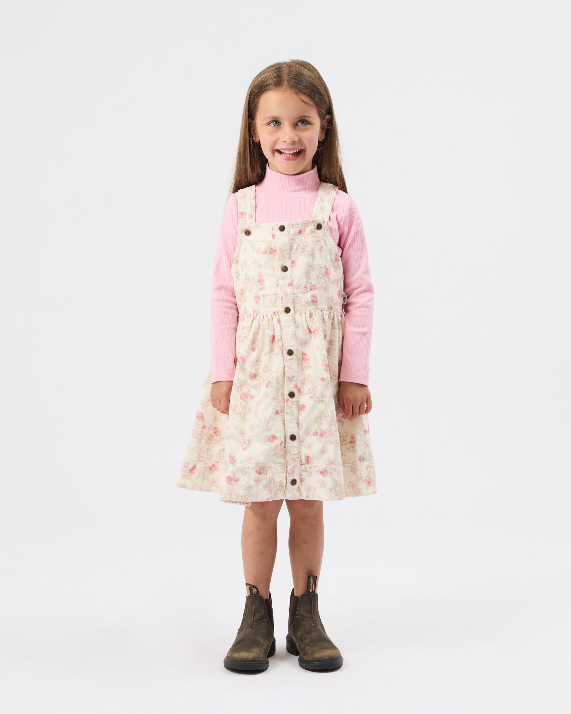 Golide + Ace Strawberry Fields Pinafore Dress