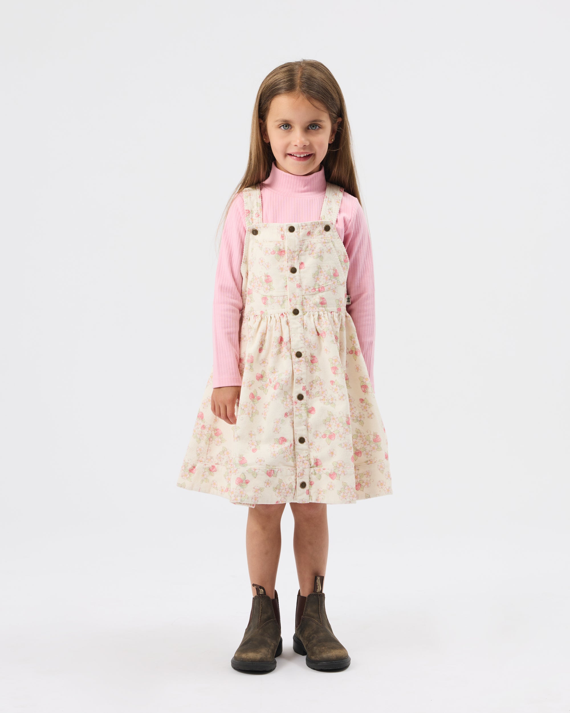 Golide + Ace Strawberry Fields Pinafore Dress