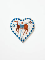 Jones & Co Paloma Heart White Horse