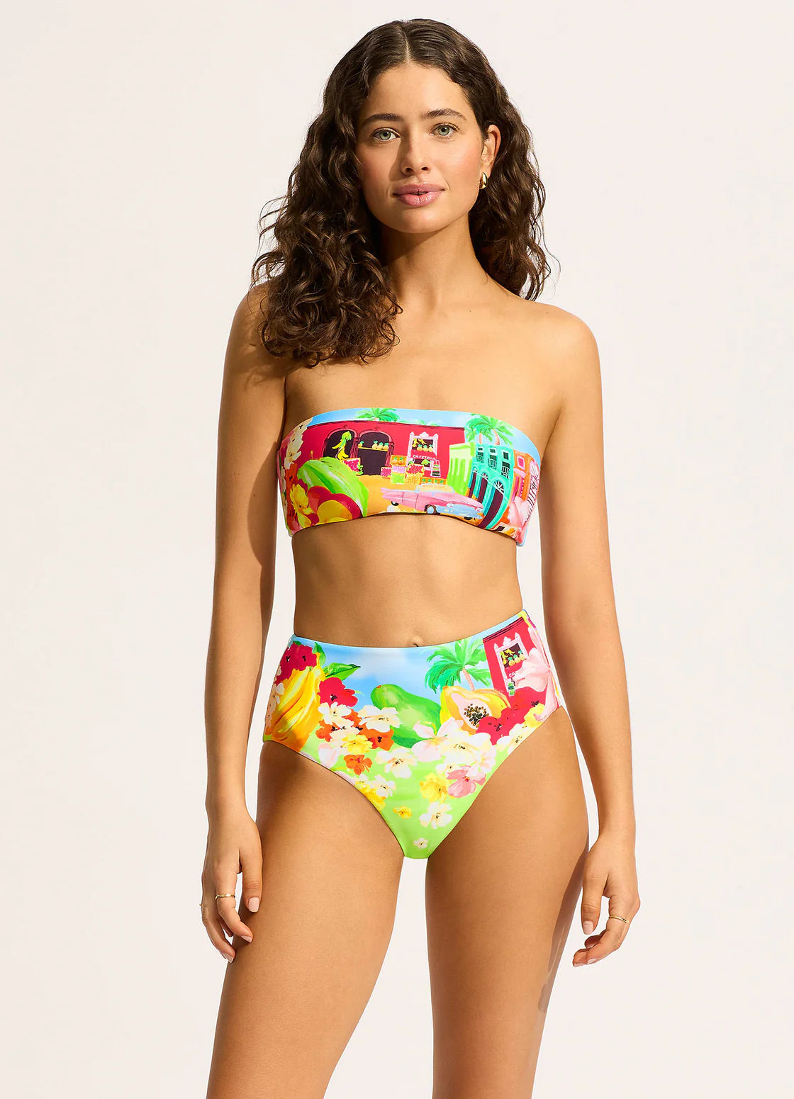SeaFolly- Cuba High Waisted Bikini Bottom