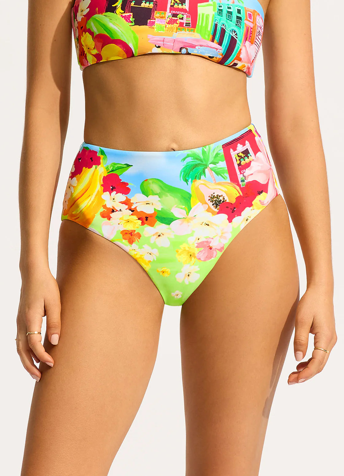 SeaFolly- Cuba High Waisted Bikini Bottom