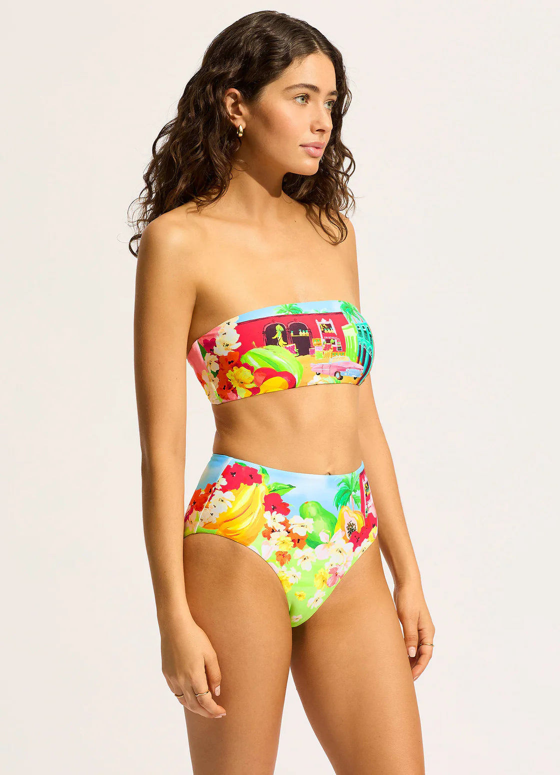 SeaFolly- Cuba High Waisted Bikini Bottom