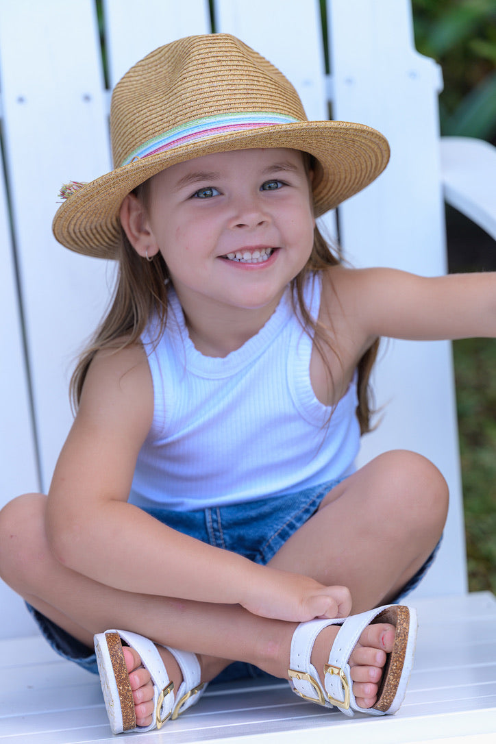 Sundaíse Dina Panama Coloured Stripes with Tassel 3-6Y