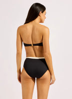 Seafolly Bandwave Belted High Waist Bikini Bottom