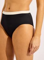 Seafolly Bandwave Belted High Waist Bikini Bottom