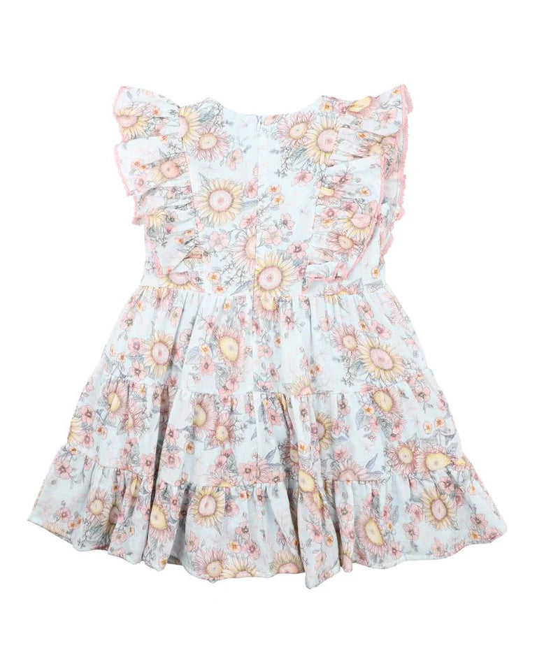 Bebe Abby Print Tiered Dress