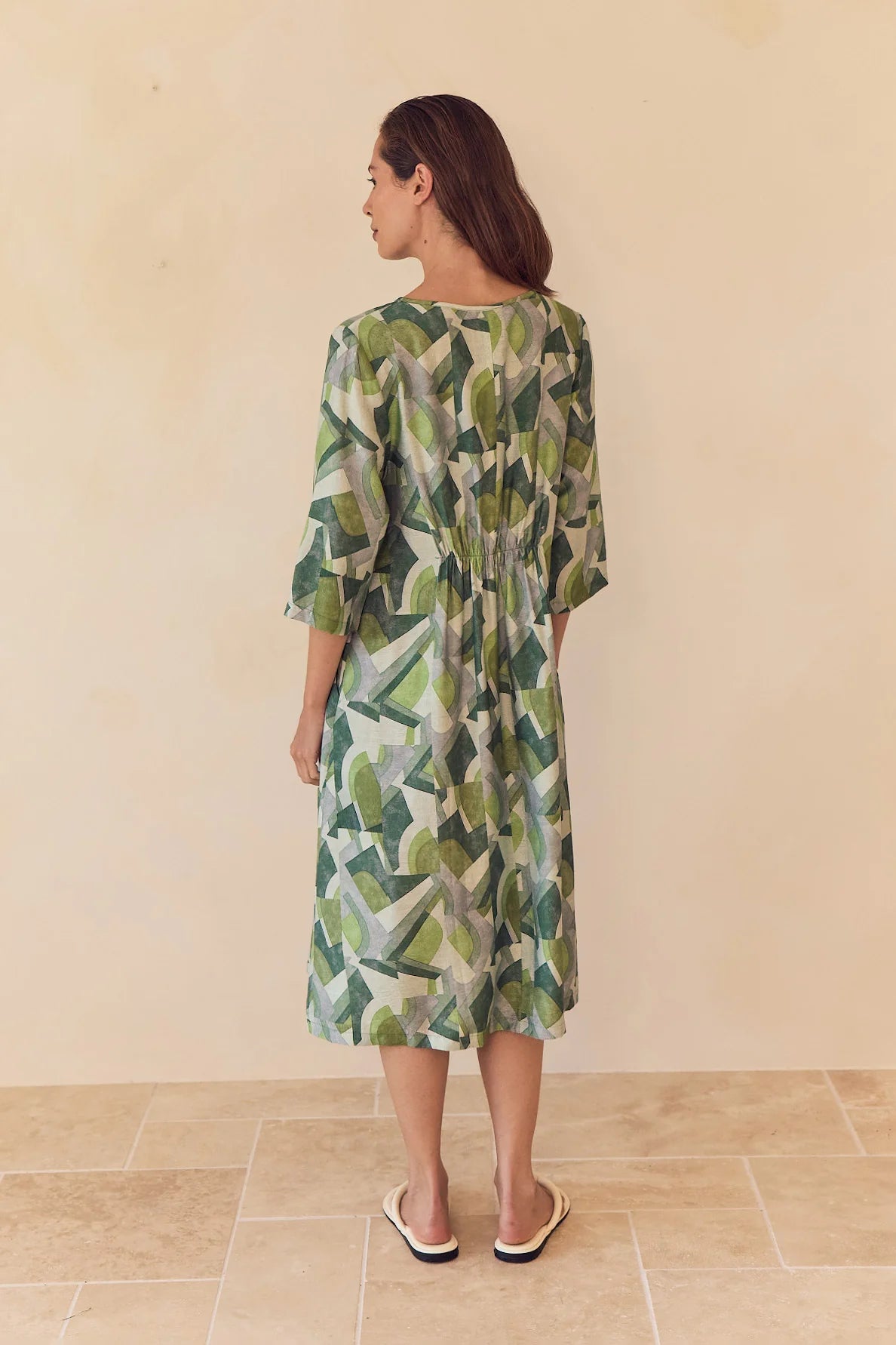Tirelli Curve Seam Print Dress