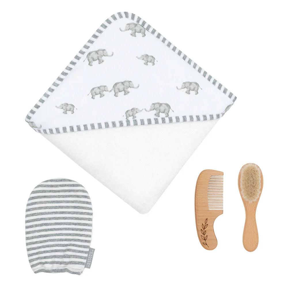 Living Textiles - 4 PIECE BABY BATH GIFT SET