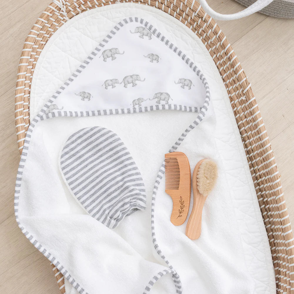 Living Textiles - 4 PIECE BABY BATH GIFT SET