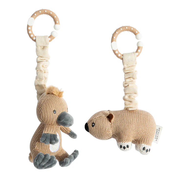 Living Textiles 2pk Stroller Toy - Assorted