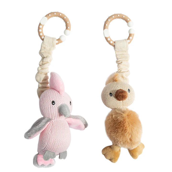Living Textiles 2pk Stroller Toy - Assorted