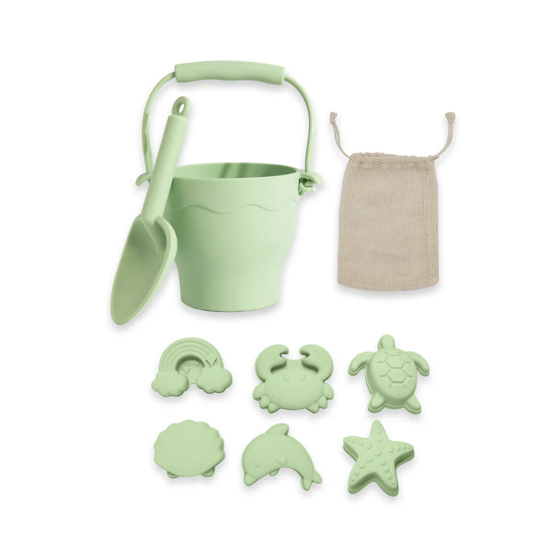 Playground 8pc Silicone Bucket Set - Assorted