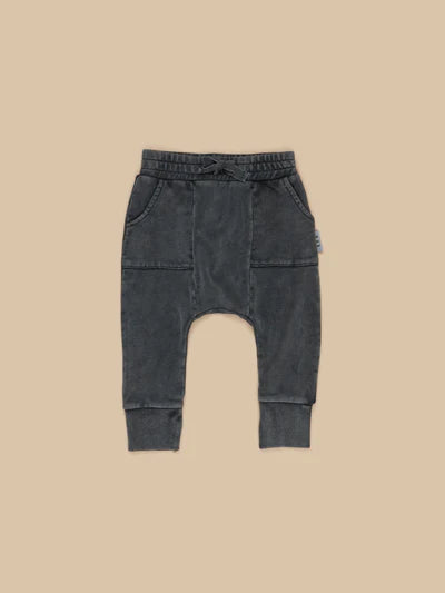 Huxbaby Vintage Black Drop Crotch Pant