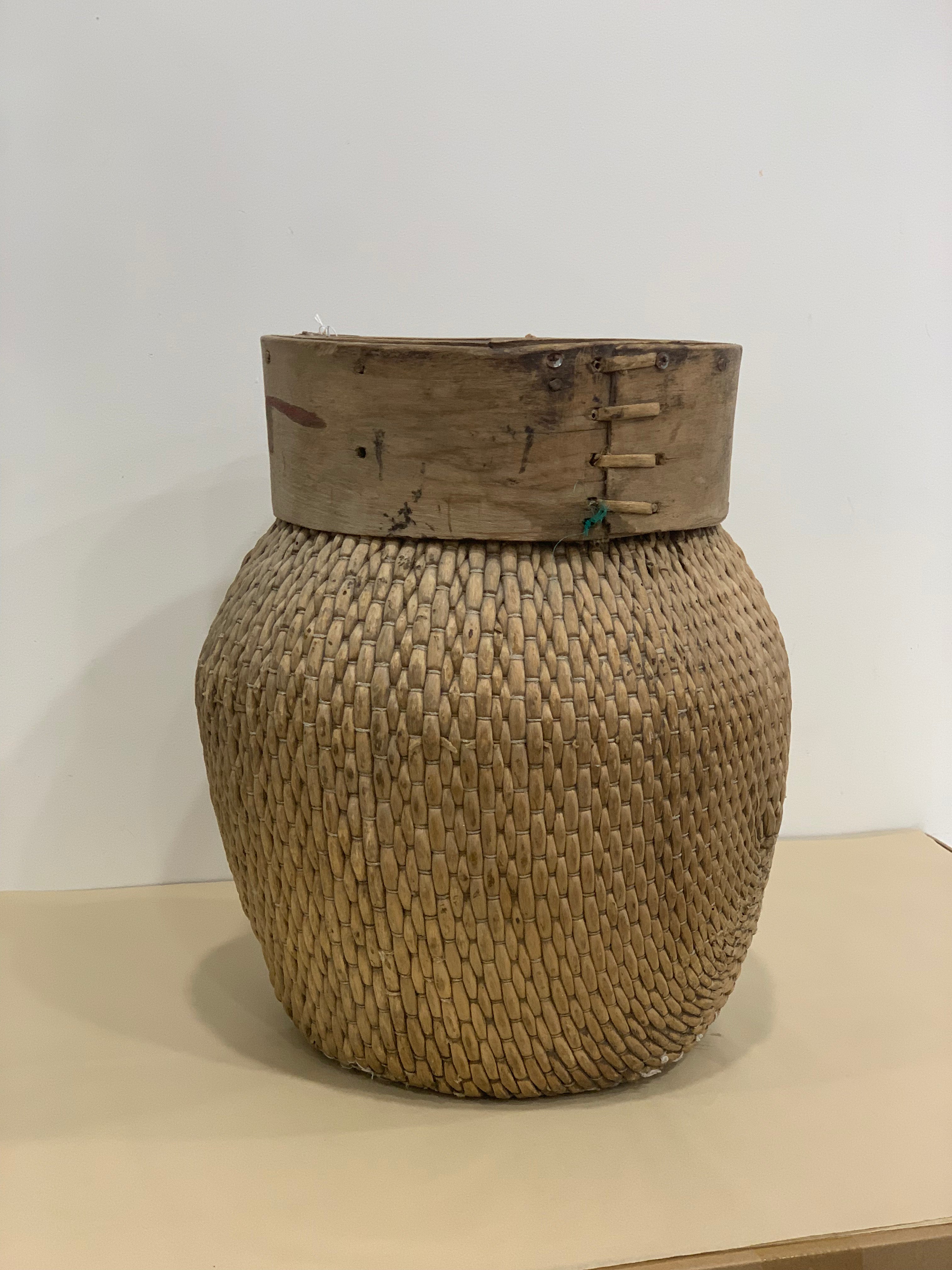 Woven River Basket Vase