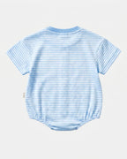 Toshi Mini Stripe Bubble Short Sleeve Onesie