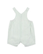 Bebe Evan Green Stripe Overalls