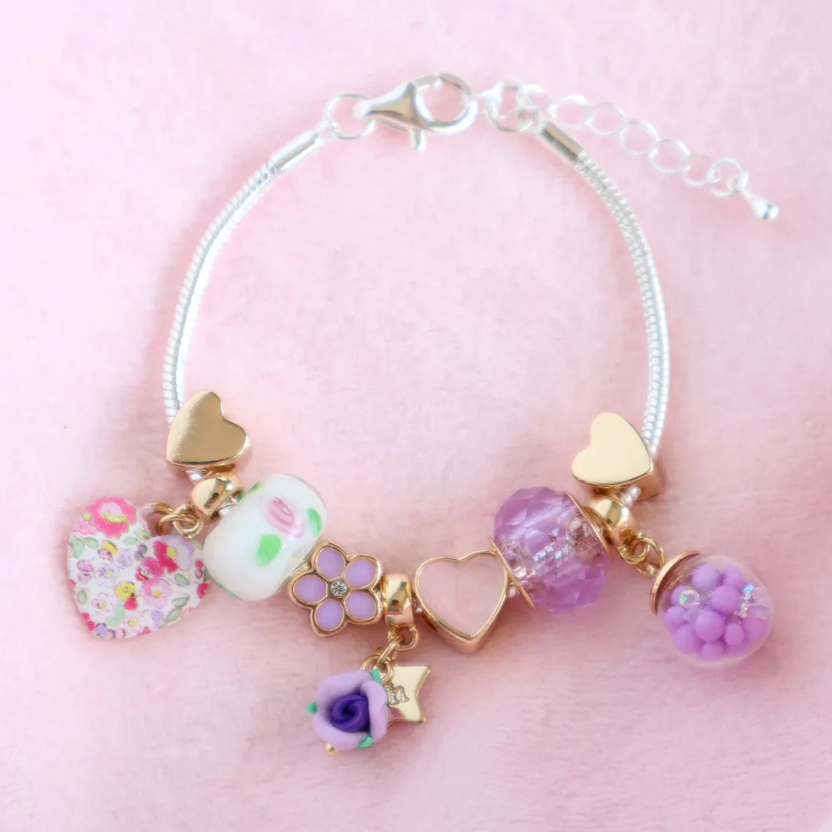 Lauren Hinkley Petite Fleur Violette Charm Bracelet