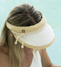 Sundaíse Poppy Visor Raffia White