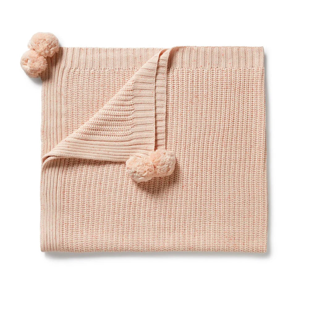 Wilson & Frenchy Fairy Floss Organic Knitted Blanket
