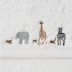 Jiggle & Giggle Zoo Life Bath Towel & Face Washer in Organza Bag