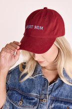 Feather & Noise Lulu Cap Sport Mum Burgundy
