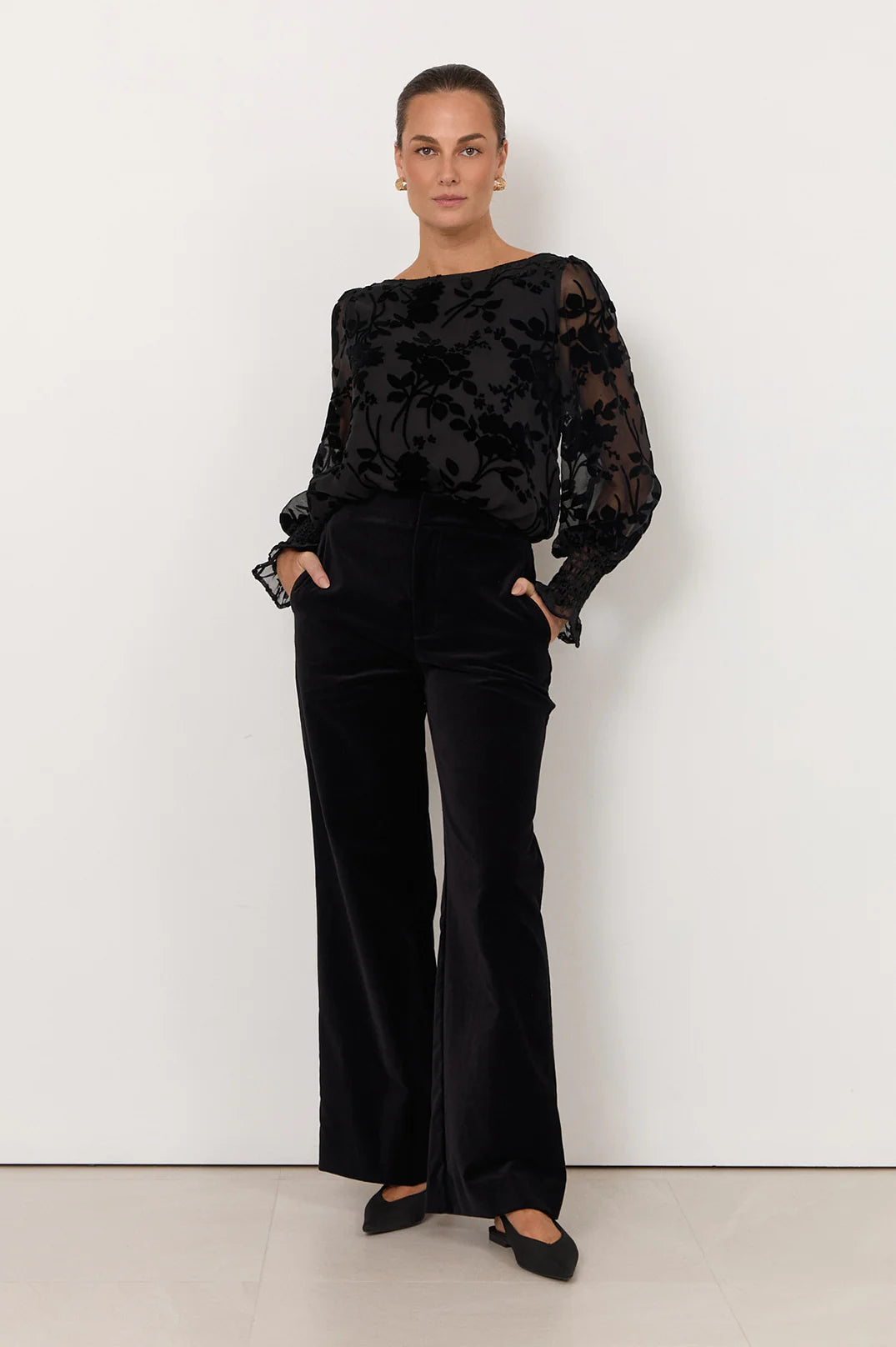 Adorne Nisha Velvet Pant