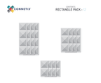 Connetix Clear Rectangle Pack 12pc