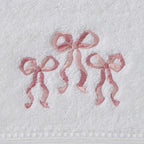 Jiggle & Giggle Bows Love Bath Towel & Face Washer in Organza Bag