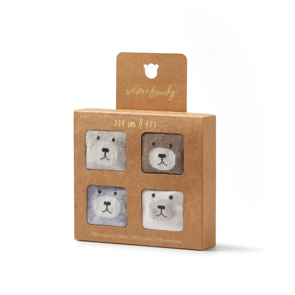 Wilson & Frenchy Unisex Organic 4 Pack Baby Socks