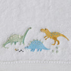 Jiggle & Giggle Dallying Dino Bath Towel & Face Washer in Organza Bag