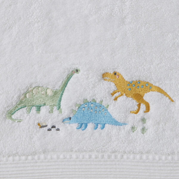 Jiggle & Giggle Dallying Dino Bath Towel & Face Washer in Organza Bag