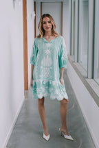 Joop & Gypsy Le Marias Short Dress- Green