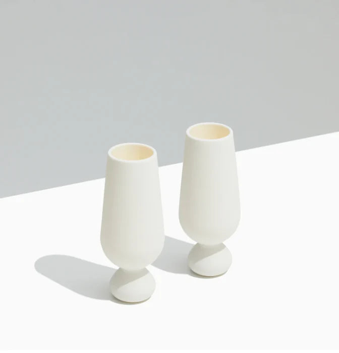 STYLD Unbreakable Silicone Bubble Champagne Flute Set (2 pcs)