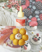 Grace and James Summer Berry Pavlova - Felt Air Freshener with Christmas Charm