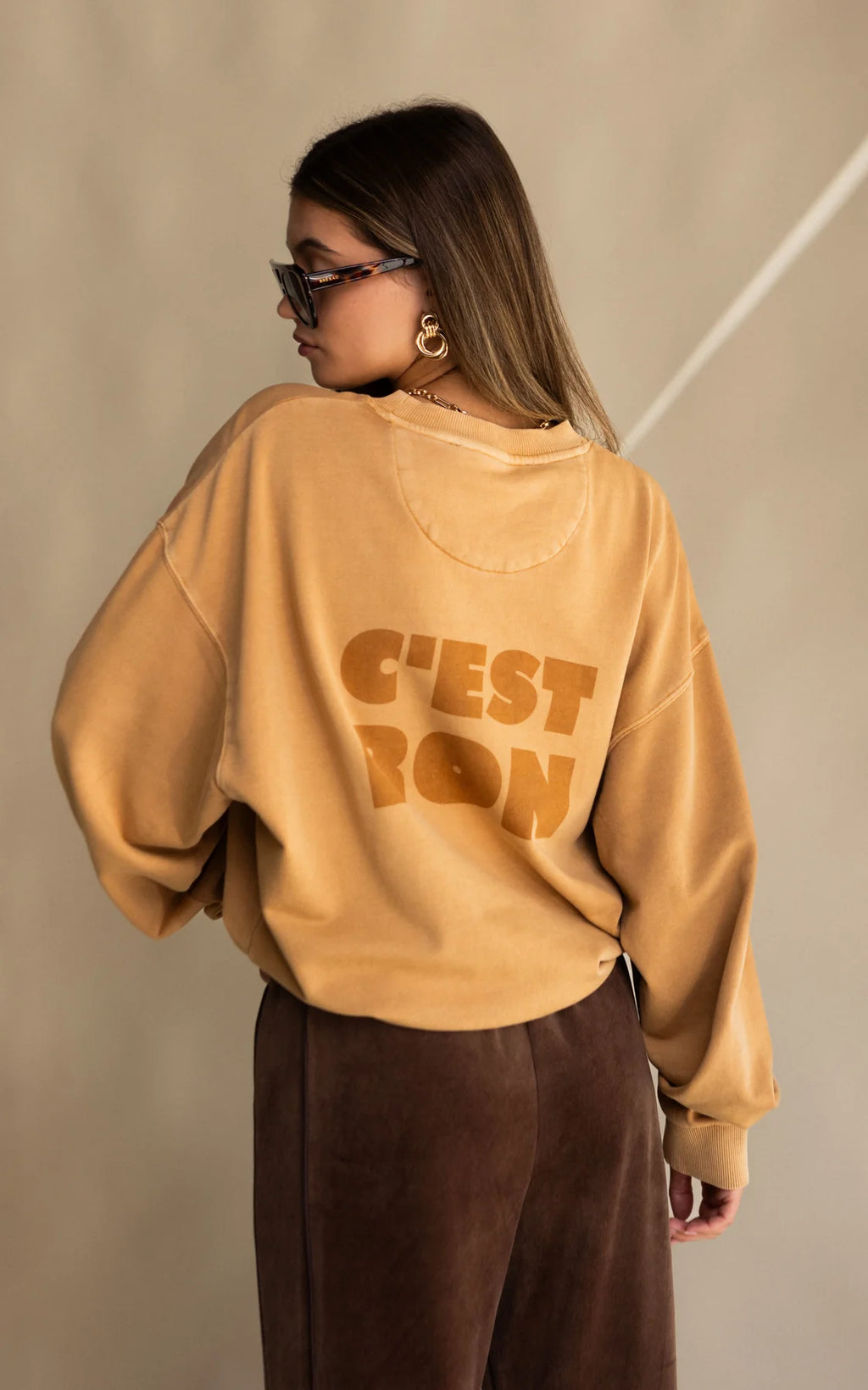 Araminta James  C'est Bon Sweatshirt Ecru