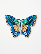Jones & Co Butterfly Blue Green Wall Art