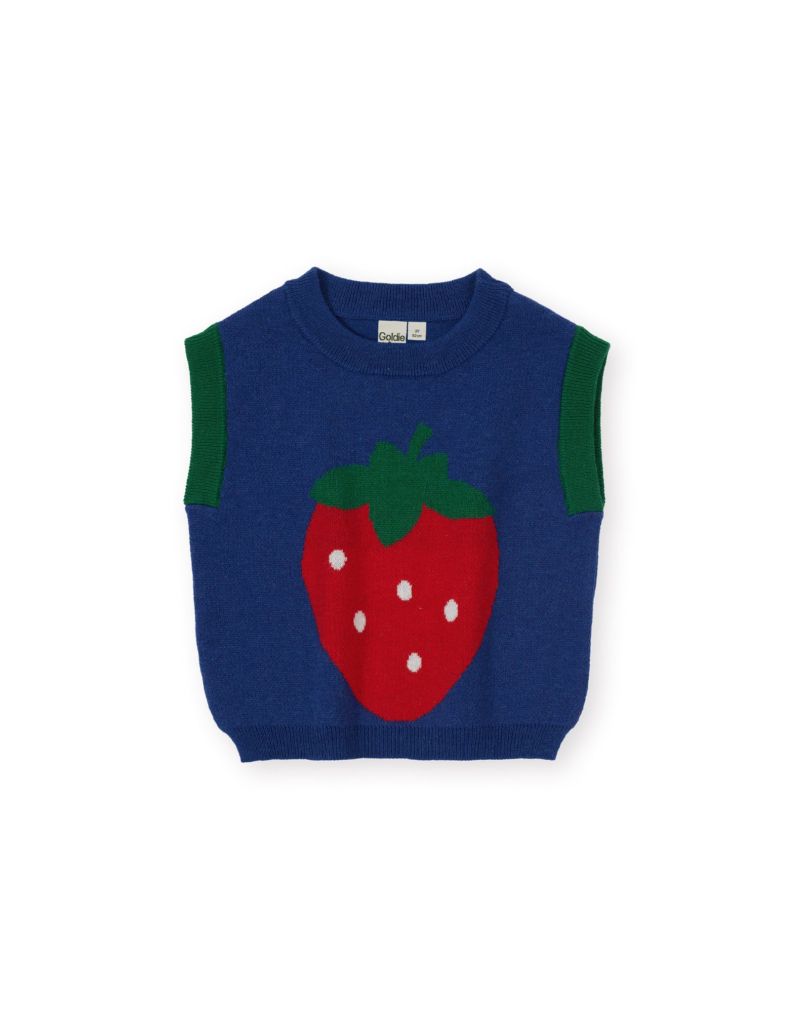 Goldie + Ace Jumbo Strawberry Knit Vest