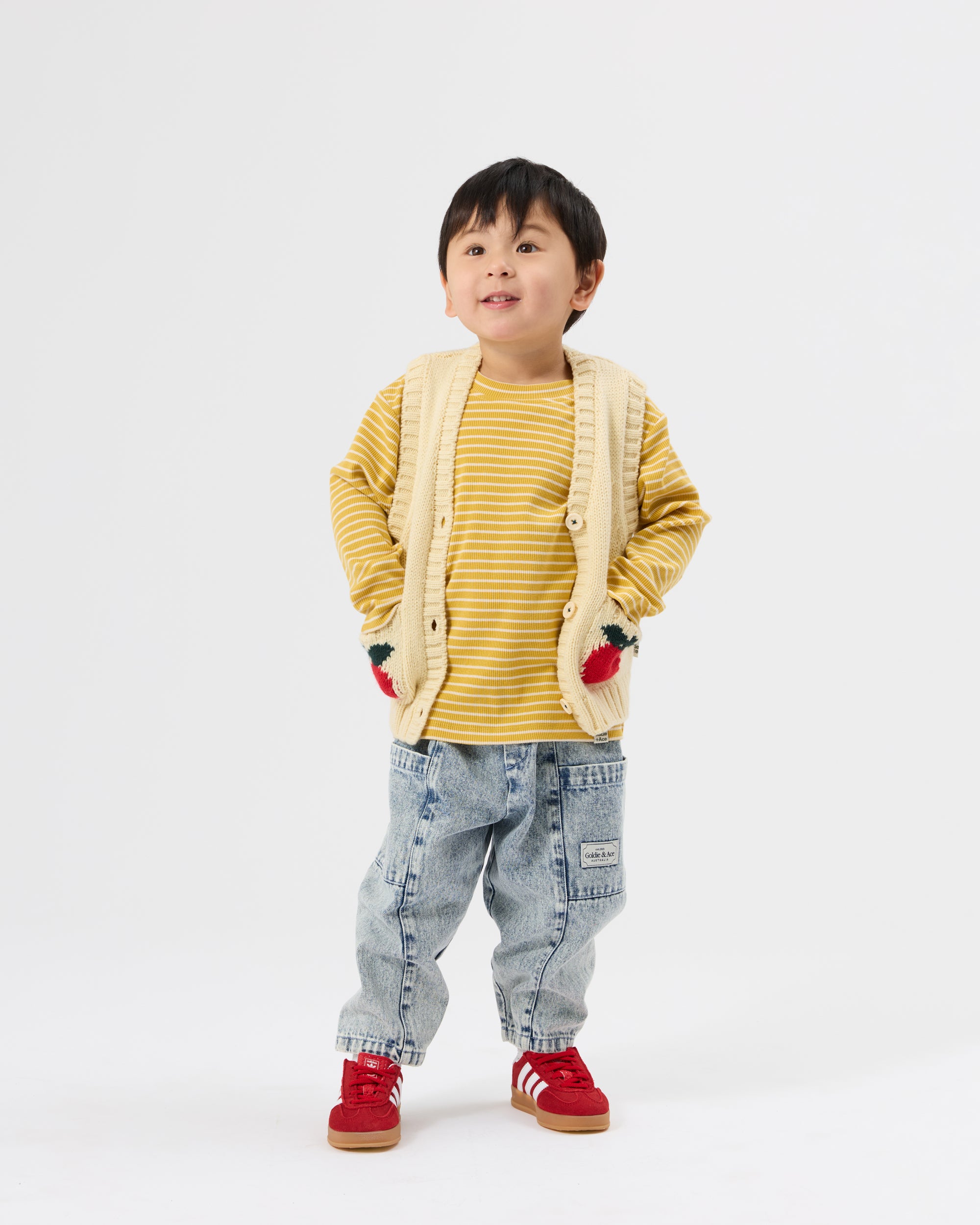 Goldie + Ace Kit Denim Pocket Pant Light Denim